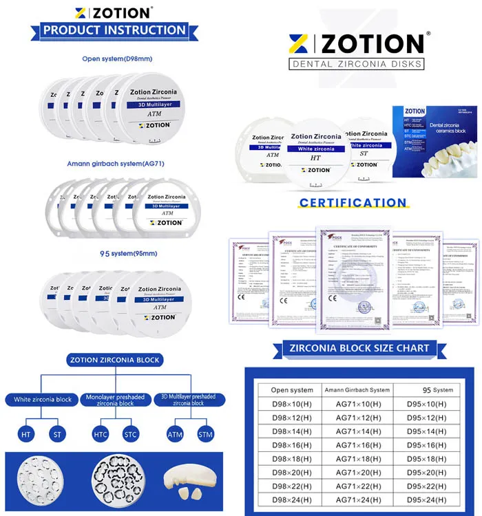 Round Zirconia block 98mm site Round Zirconia block 98mm site