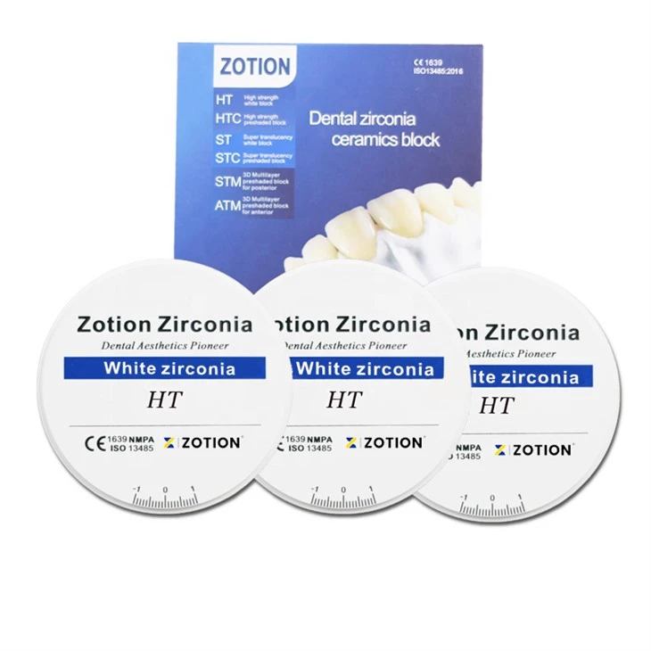 HT High Strength White Zirconia Block
